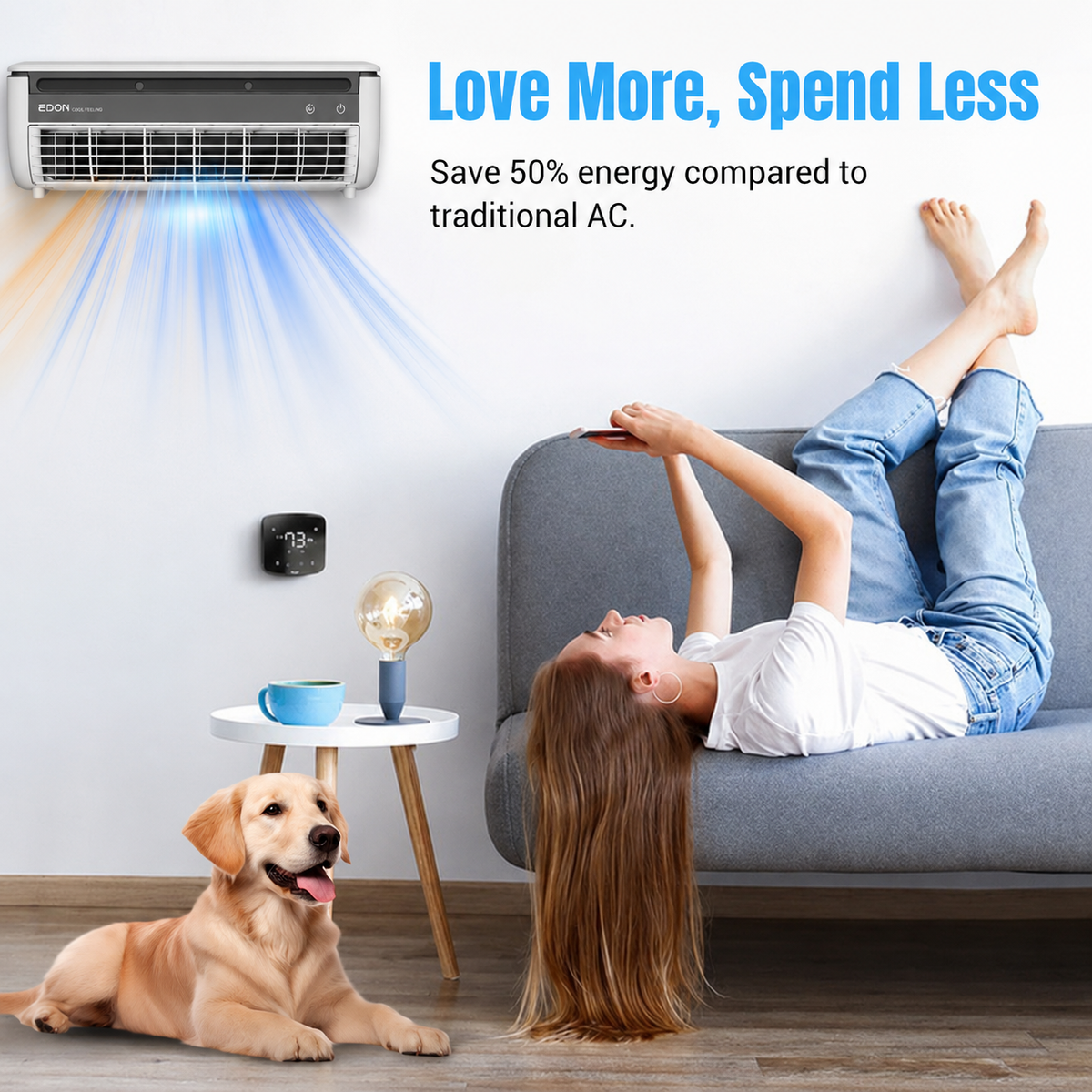 ❄️ Portable Wall-Mounted Mini Air Conditioner & Mist Cooler Fan 🌬️