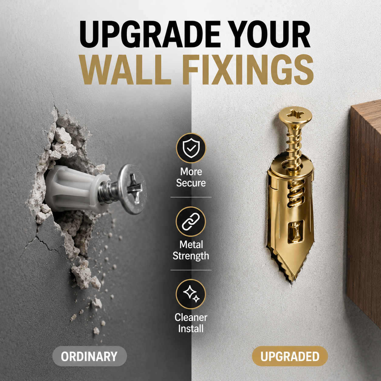 🔥 50% OFF 80-Set Self-Drilling Wall Anchor Pack 🛠️ More Projects, Better Value