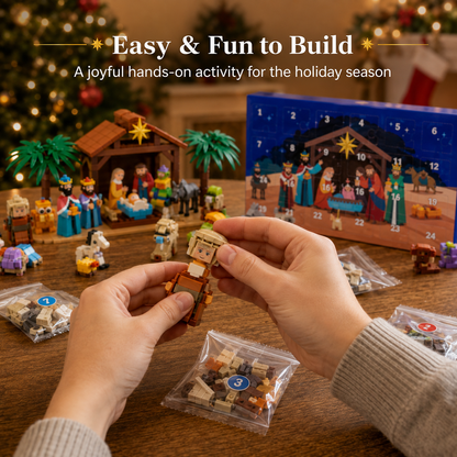 🎄48% OFF 24-Day Christmas Building Block Advent Calendar 🎁 Daily Surprise Countdown Set