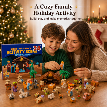 🎄48% OFF 24-Day Christmas Building Block Advent Calendar 🎁 Daily Surprise Countdown Set