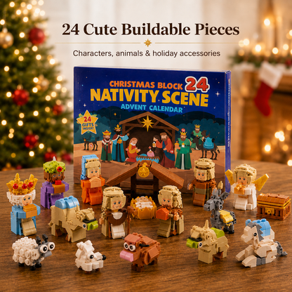 🎄48% OFF 24-Day Christmas Building Block Advent Calendar 🎁 Daily Surprise Countdown Set