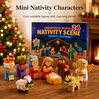 🎄48% OFF 24-Day Christmas Building Block Advent Calendar 🎁 Daily Surprise Countdown Set