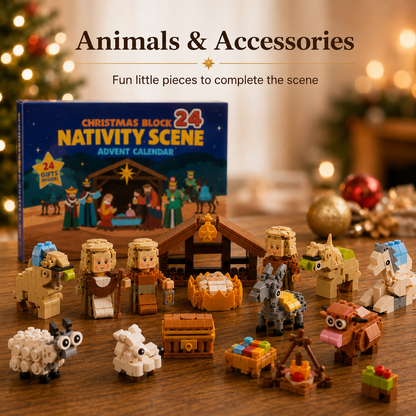 🎄48% OFF 24-Day Christmas Building Block Advent Calendar 🎁 Daily Surprise Countdown Set