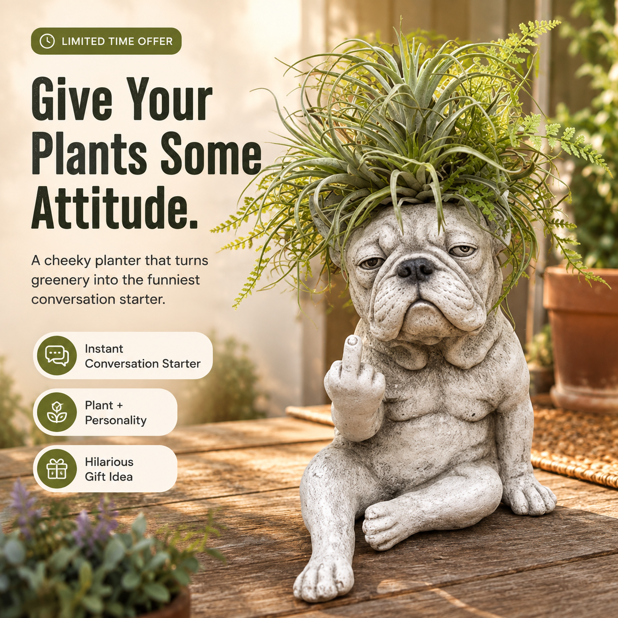 😂 Limited Time 50% OFF! Cheeky Animal Planter – The Funniest Home Decor Gift 🌱