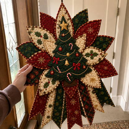 🎄 Oversized Christmas Quilted Door Hanger - DIY Sewing Kit