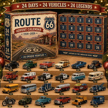 🎄 50% OFF 24-Day Classic Car Advent Calendar 🚗 24 Mini Vehicles to Collect