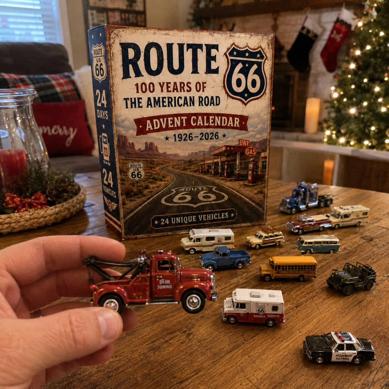 🎄 50% OFF 24-Day Classic Car Advent Calendar 🚗 24 Mini Vehicles to Collect