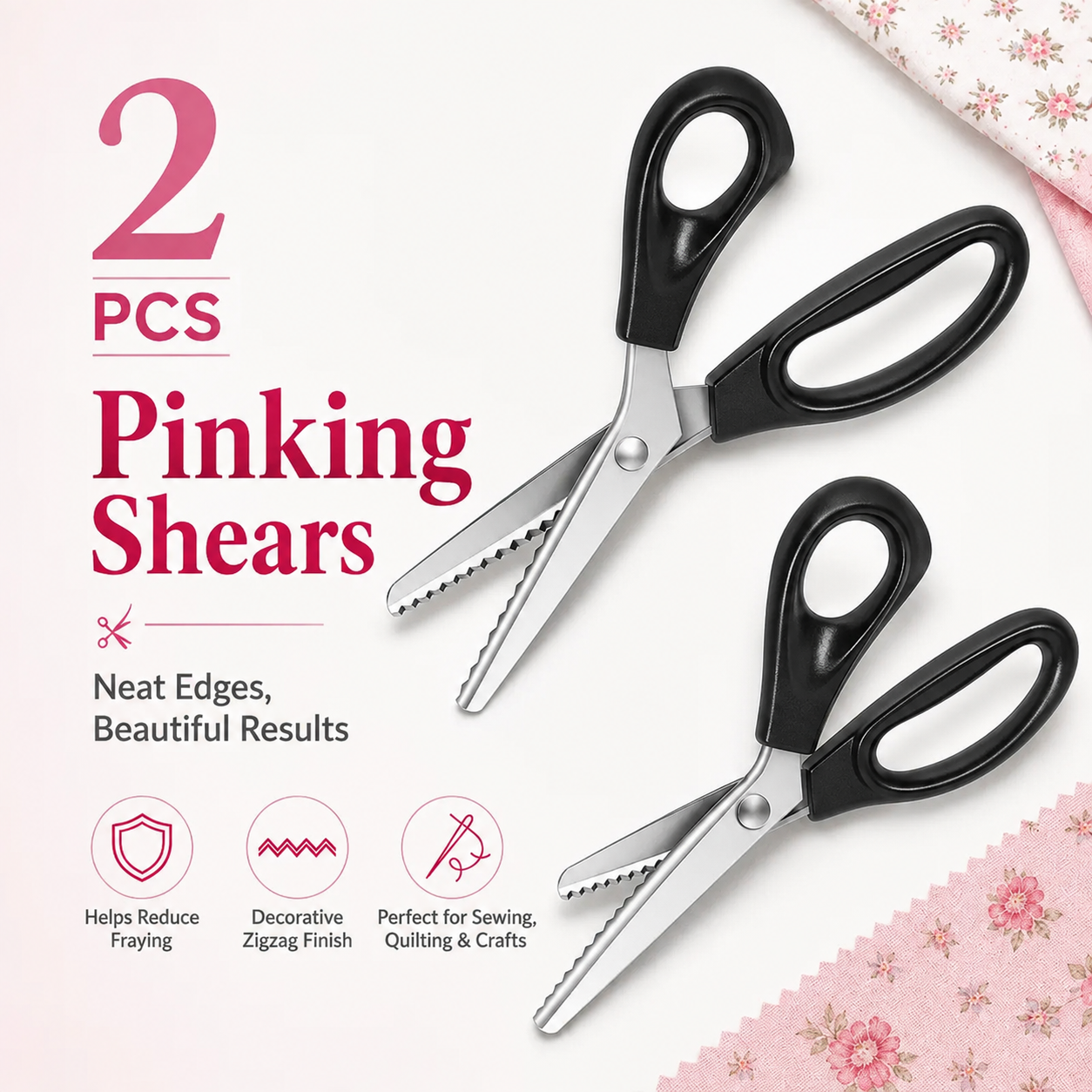 ✂️ 50% OFF Stainless Steel Zig Zag Scissors 🔥 Clean Decorative Cuts for DIY Crafts