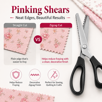 ✂️ 50% OFF Stainless Steel Zig Zag Scissors 🔥 Clean Decorative Cuts for DIY Crafts