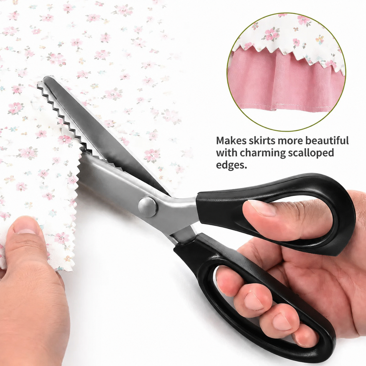 ✂️ 50% OFF Stainless Steel Zig Zag Scissors 🔥 Clean Decorative Cuts for DIY Crafts