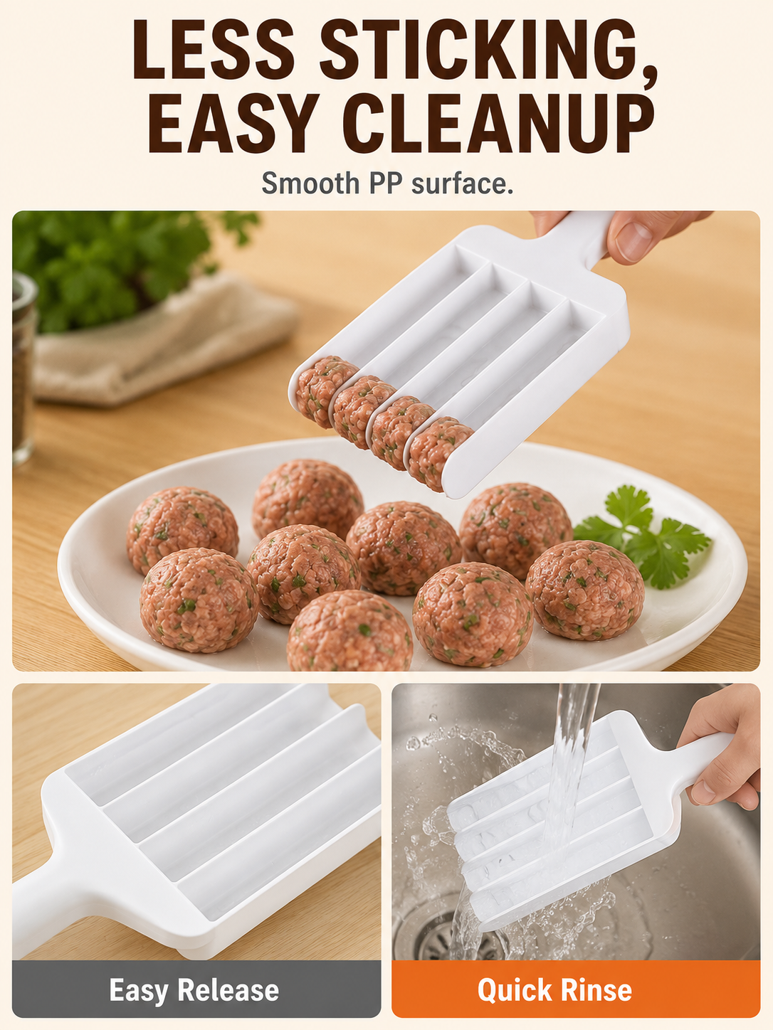 🥟 50% OFF Dumpling & Meatball Maker ✨ Quick, Easy Food Shaping in Seconds