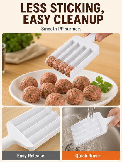 🥟 50% OFF Dumpling & Meatball Maker ✨ Quick, Easy Food Shaping in Seconds