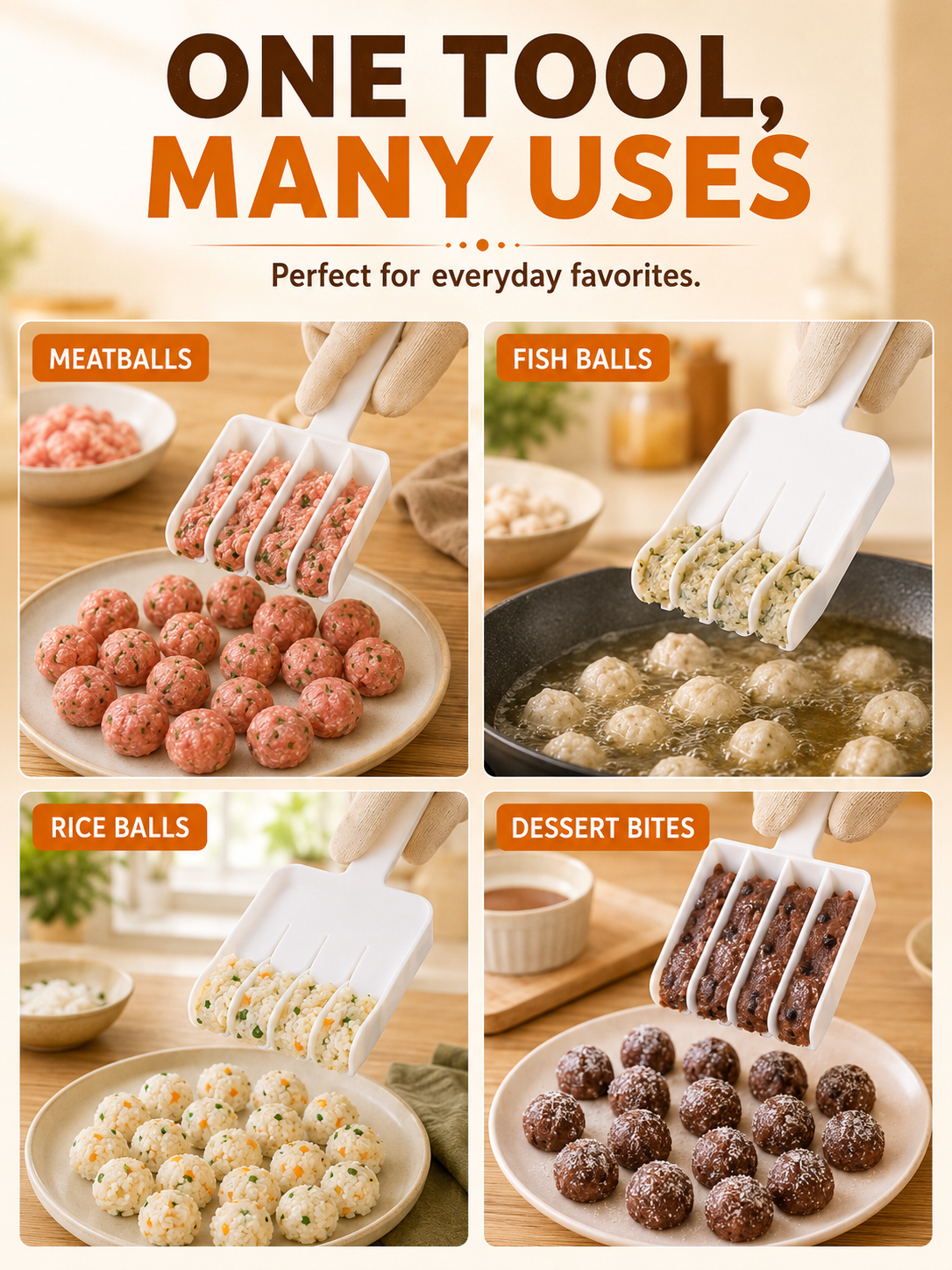 🥟 50% OFF Dumpling & Meatball Maker ✨ Quick, Easy Food Shaping in Seconds