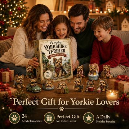 🎄 50% OFF Yorkshire Terrier Advent Calendar 2026 🐾 24-Day Yorkie Collectible Countdown