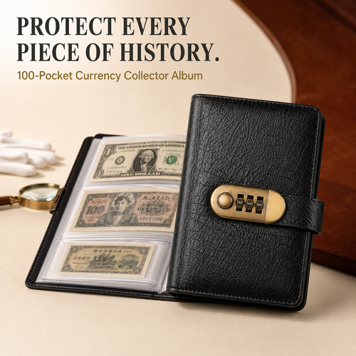 🔥 50% OFF Password-Lock Currency Binder 💵 Holds Up to 100 Banknotes