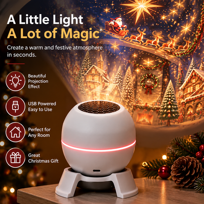 🎅 Turn Any Room Into a Christmas Wonderland – Holiday Projection Night Light