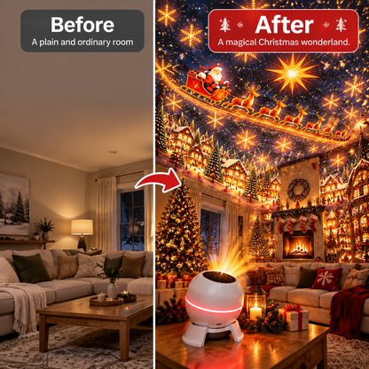 🎅 Turn Any Room Into a Christmas Wonderland – Holiday Projection Night Light