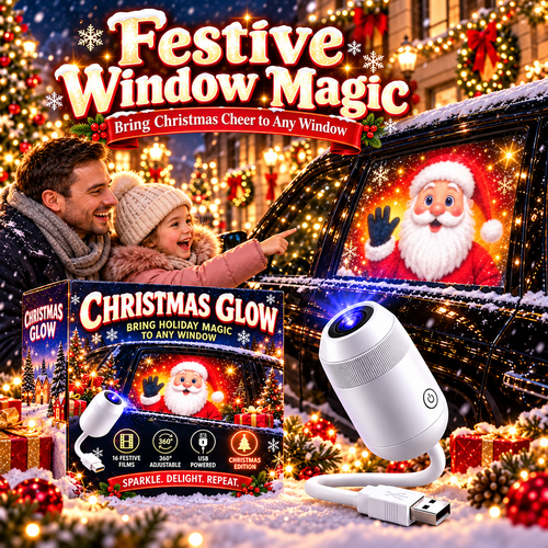 🎅 Christmas Car Projector Light ✨ Bring Holiday Magic on the Road