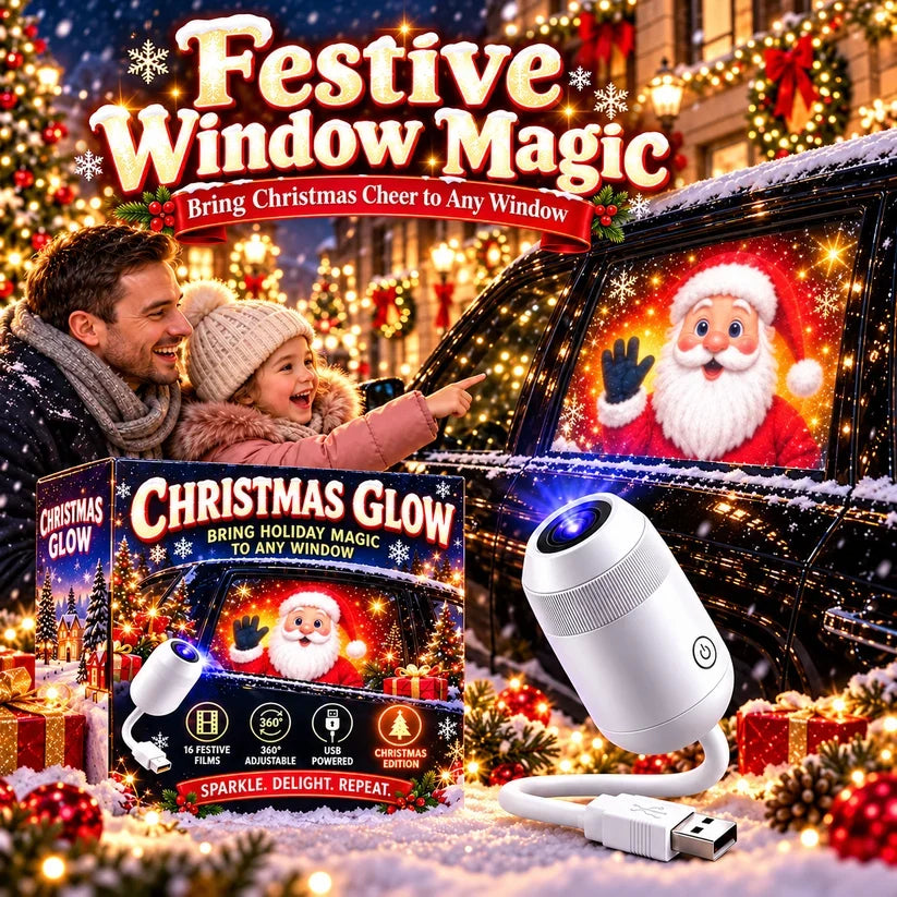 🎅 Christmas Car Projector Light ✨ Bring Holiday Magic on the Road