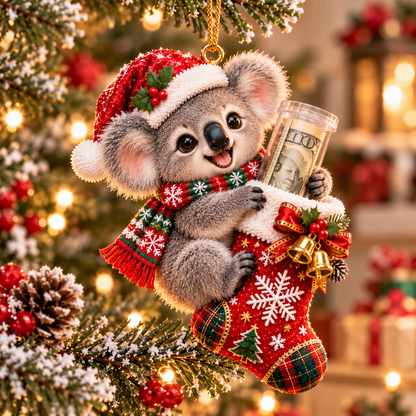 🎄💵 The Cutest Christmas Cash Gift | Animal Stocking Money Holder Ornament