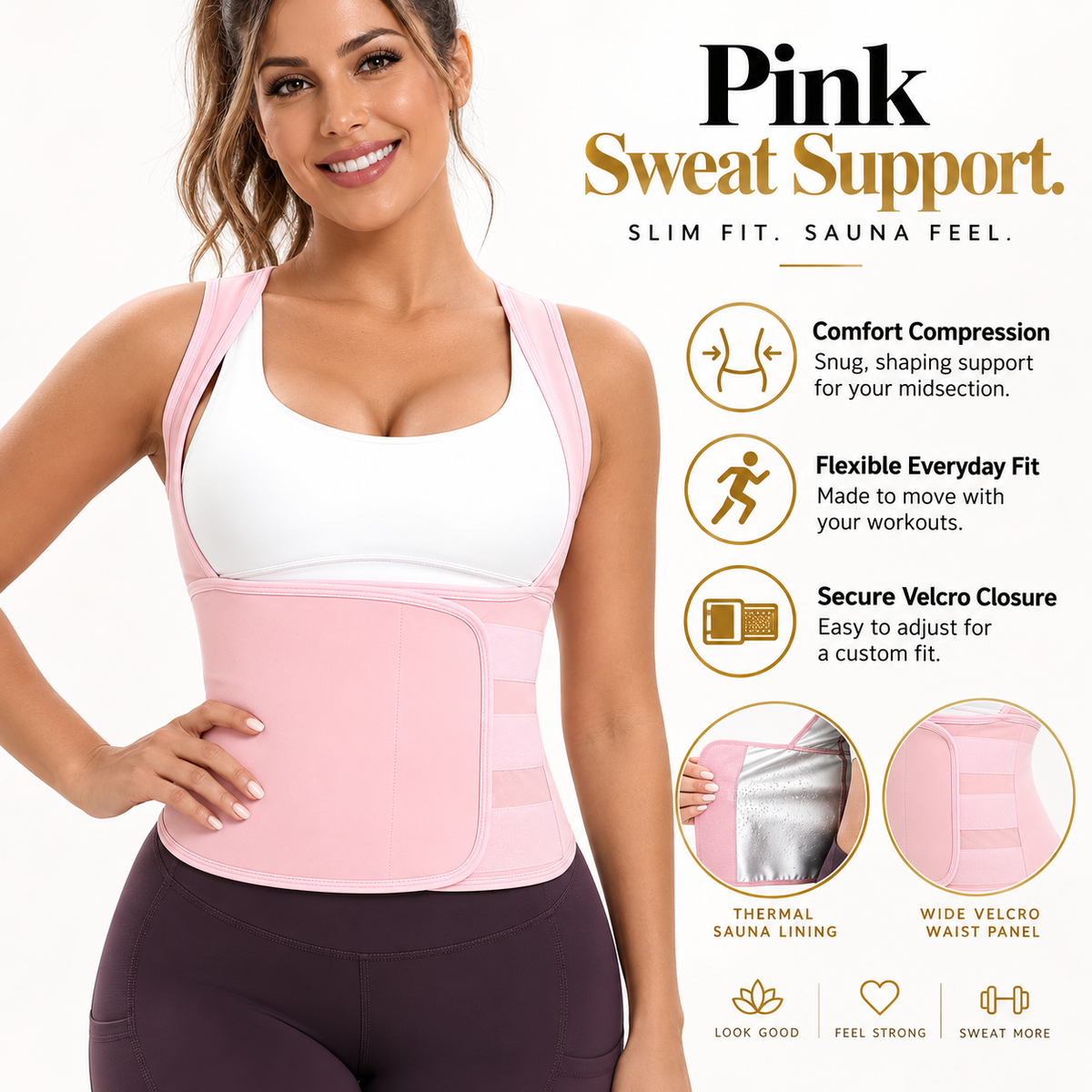 🔥 Women's Sweat Compression Shapewear Vest – Tummy Control & Sculpting Fit