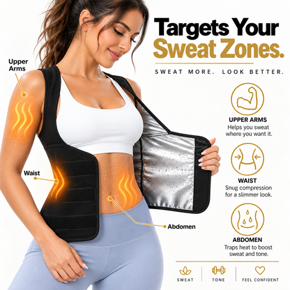 🔥 Women's Sweat Compression Shapewear Vest – Tummy Control & Sculpting Fit