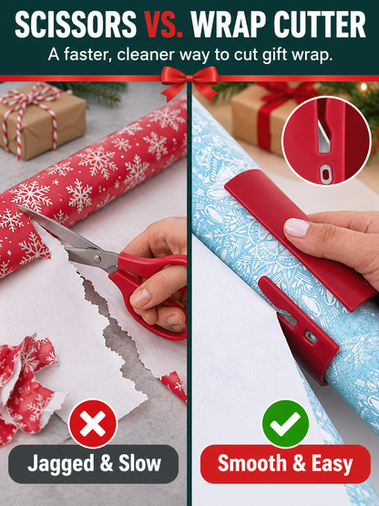 🎁 Gift Wrap Deal – Easy Paper Cutting Tool ✂️ Quick, Clean Slicing for Effortless Holiday Wrapping 🎄