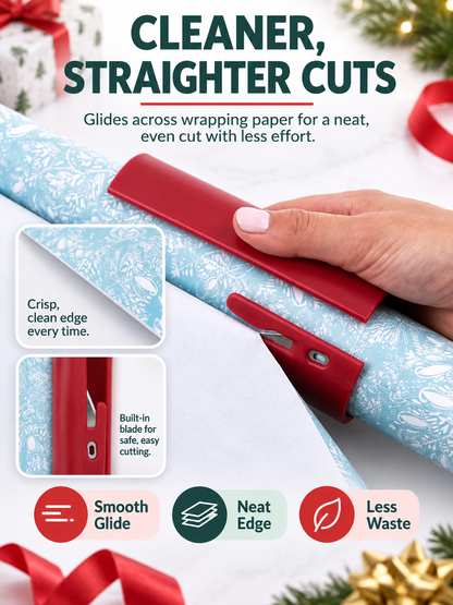 🎁 Gift Wrap Deal – Easy Paper Cutting Tool ✂️ Quick, Clean Slicing for Effortless Holiday Wrapping 🎄