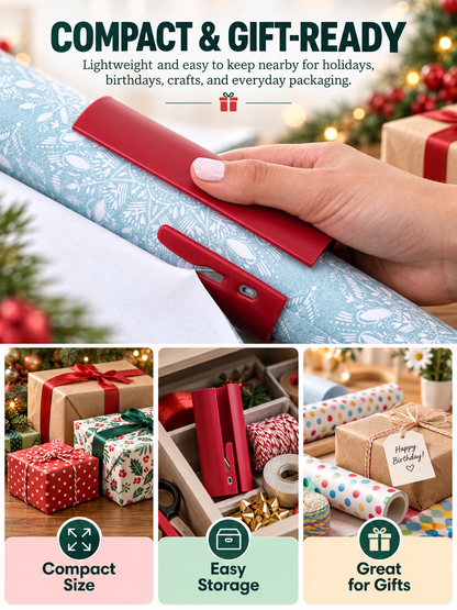 🎁 Gift Wrap Deal – Easy Paper Cutting Tool ✂️ Quick, Clean Slicing for Effortless Holiday Wrapping 🎄