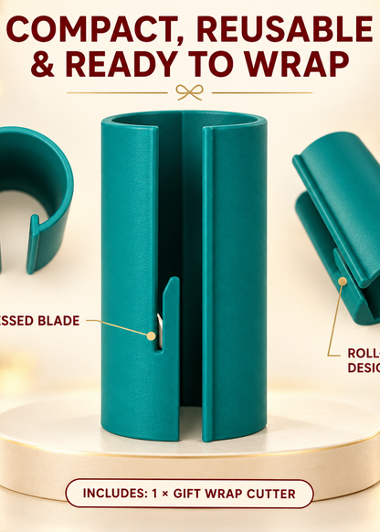 🎁 One-Slide Gift Wrap Cutter – Clean, Straight Cuts Without Scissors