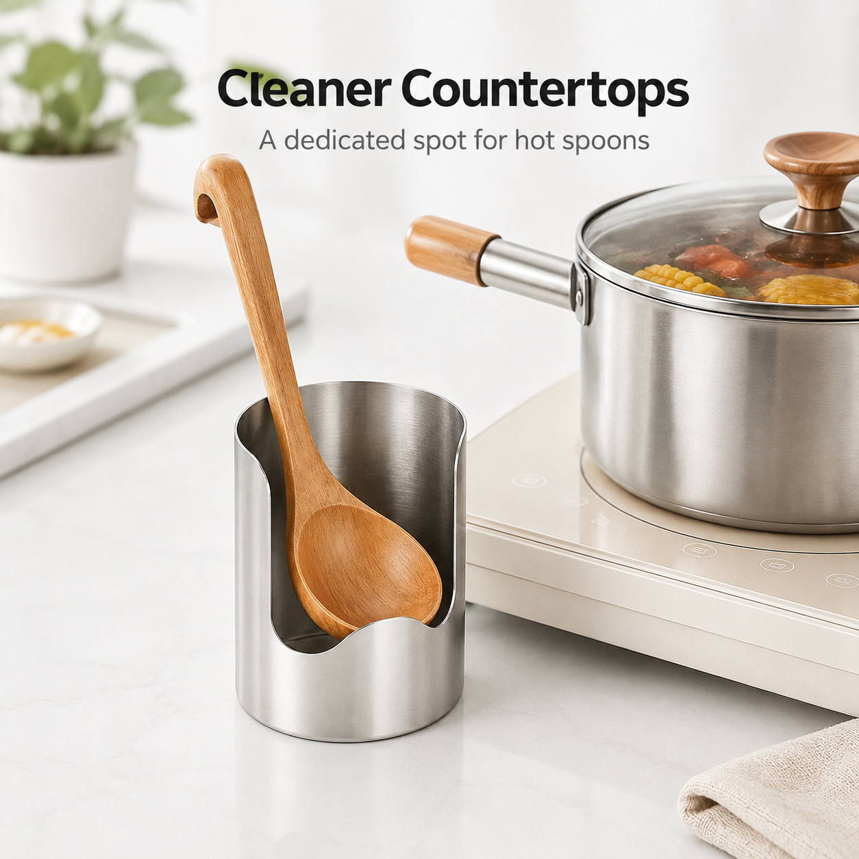 🔥 50% OFF Kitchen Utensil Organizer 🥘 Store Spoons, Spatulas & Pot Lids in One Place
