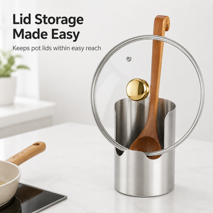🔥 50% OFF Kitchen Utensil Organizer 🥘 Store Spoons, Spatulas & Pot Lids in One Place