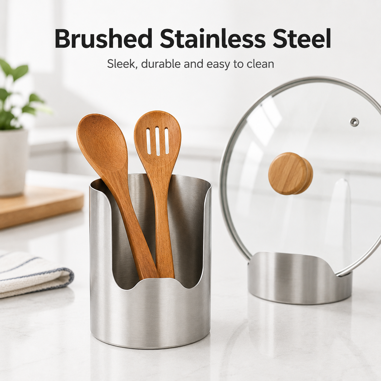 🔥 50% OFF Kitchen Utensil Organizer 🥘 Store Spoons, Spatulas & Pot Lids in One Place