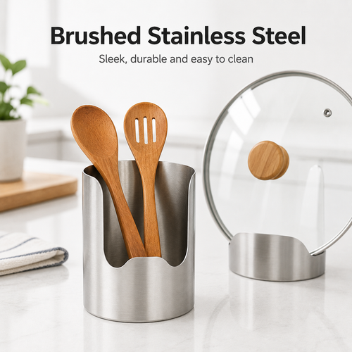 🔥 50% OFF Kitchen Utensil Organizer 🥘 Store Spoons, Spatulas & Pot Lids in One Place