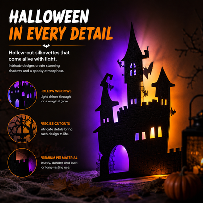 🔥 HALLOWEEN SPECIAL 🎃 30-Piece Glowing Wall Décor Set – Turn Any Wall Into a Spooky Night Scene 👻