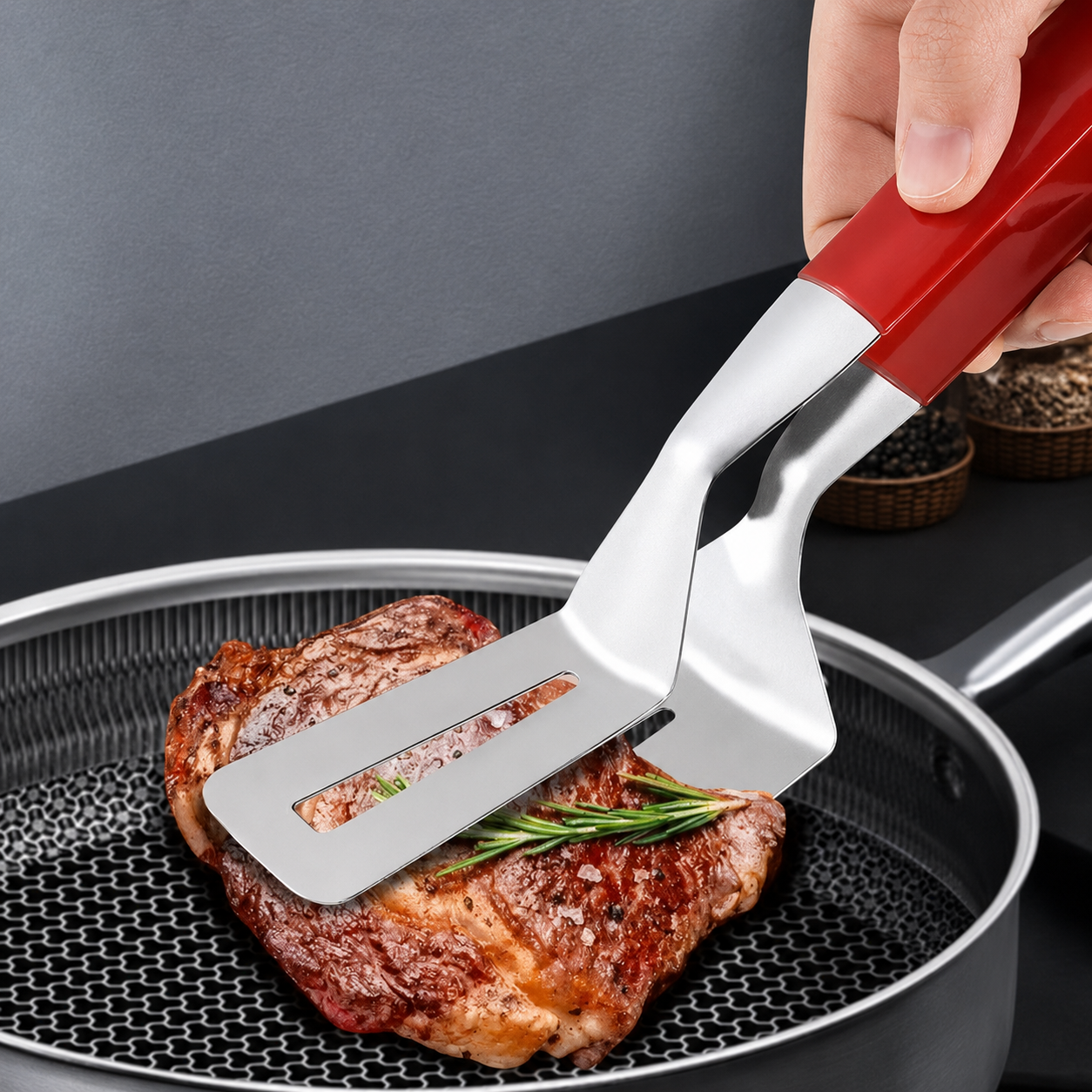 🔥 TODAY ONLY — 50% OFF 2-in-1 Spatula Tongs 🍔 Grip, Flip & Serve With Ease