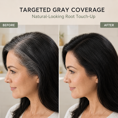 🌿 50% OFF Botanical Hair Color Comb – Press, Comb & Refresh Gray Roots