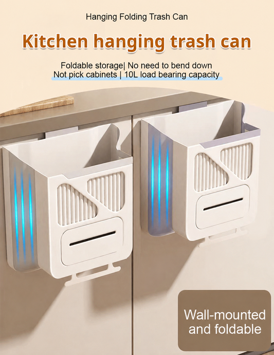 🔥While Supplies Last 50% OFF!🎉 Folding Hanging Kitchen Waste Trash Can
