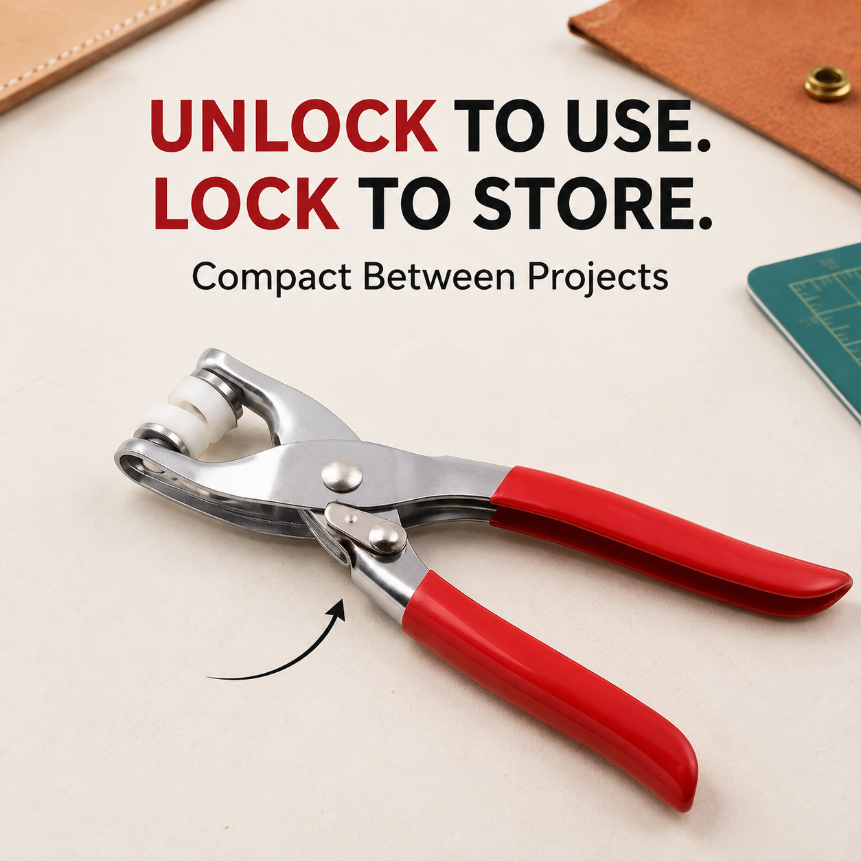 🎯 LIMITED-TIME SALE 🧰 Snap Fastener Pliers Kit — Easy Handheld Installation for Clothing, Bags & Crafts