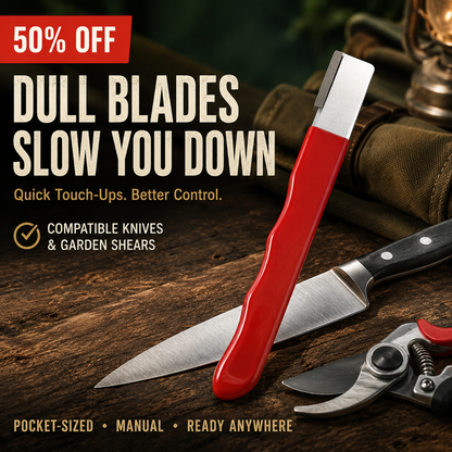 🏕️ 50% OFF Outdoor Knife Sharpener for Camping, Fishing & Gardening