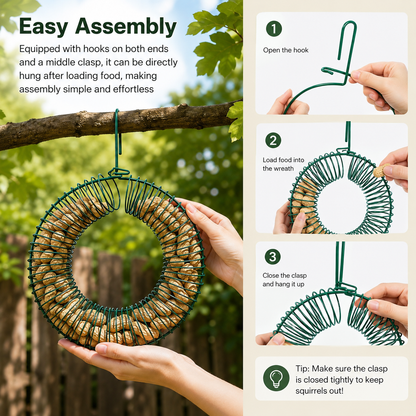 🔥 LAST DAY — 50% OFF Peanut Wreath Feeder 🐦🥜 Bring Wildlife Closer Today!