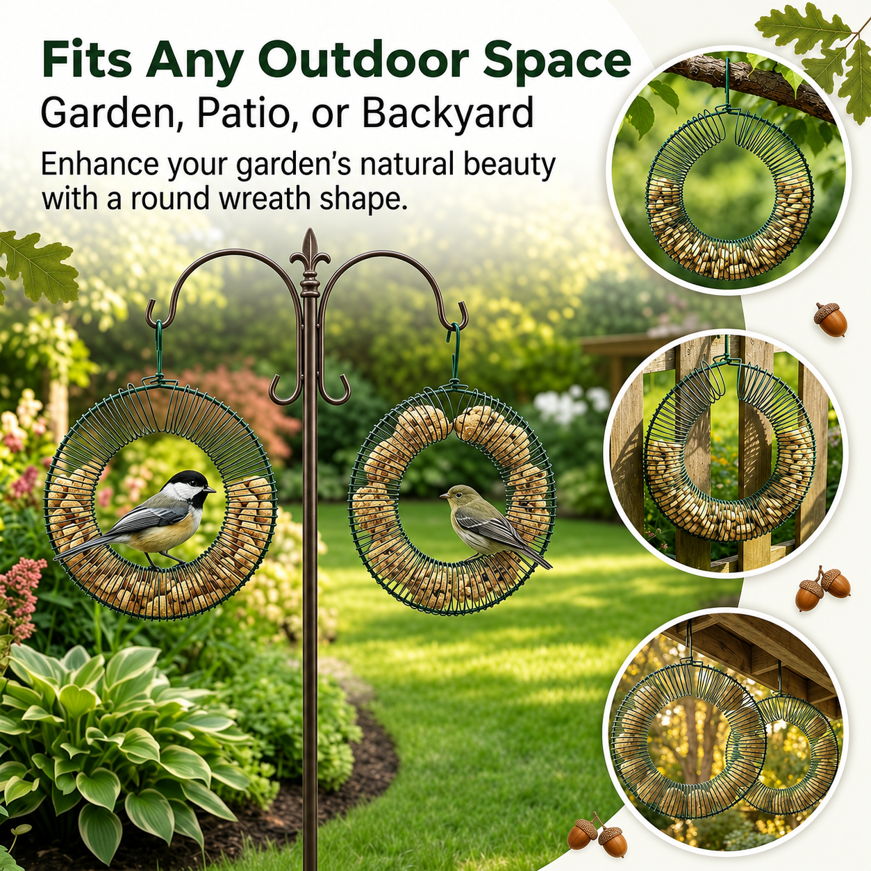🔥 LAST DAY — 50% OFF Peanut Wreath Feeder 🐦🥜 Bring Wildlife Closer Today!