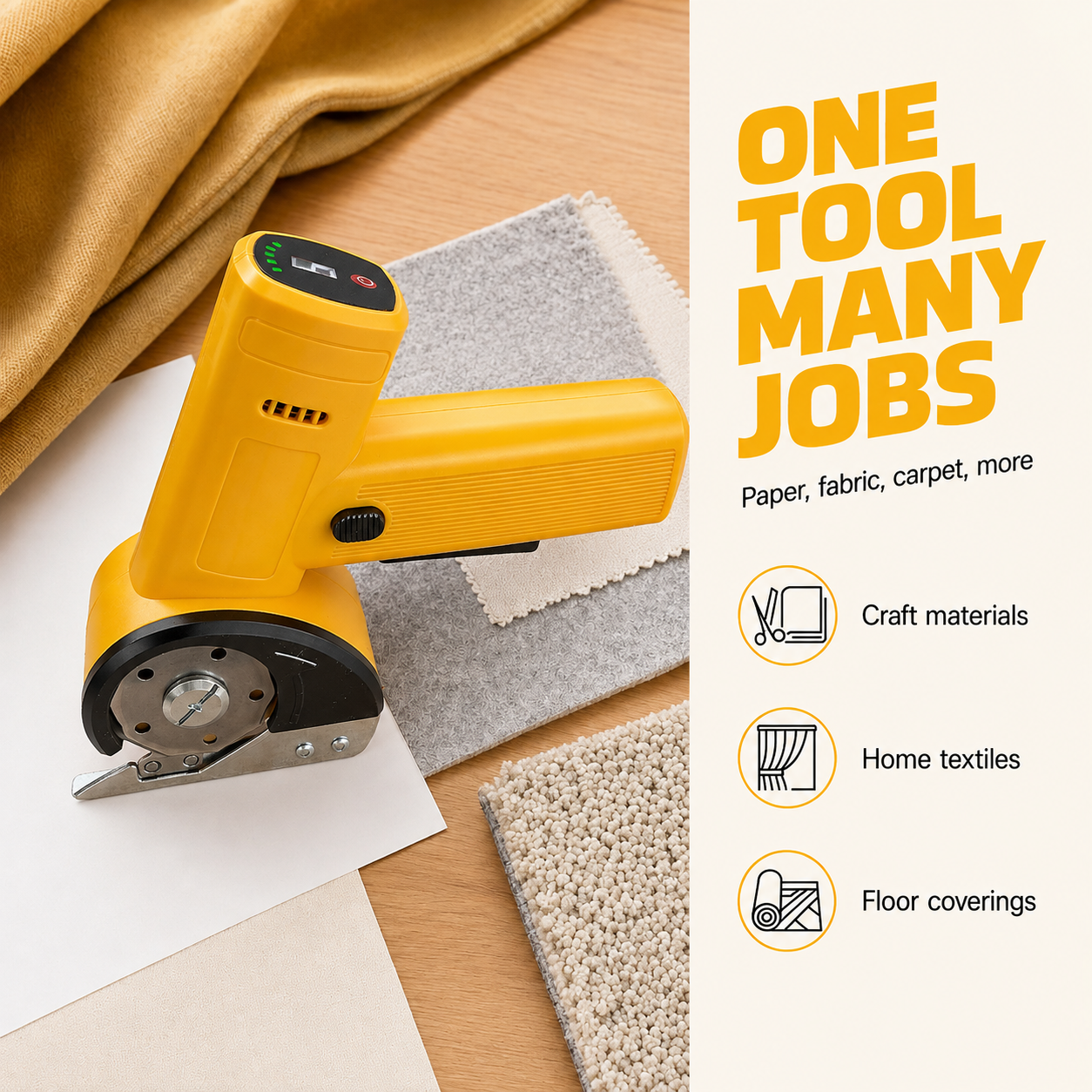✂️🔥 50% OFF Cordless Electric Rotary Cutter ⚡ Fast, Clean Cuts Made Easy