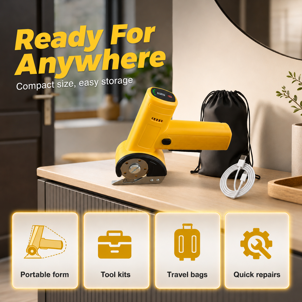 ✂️🔥 50% OFF Cordless Electric Rotary Cutter ⚡ Fast, Clean Cuts Made Easy