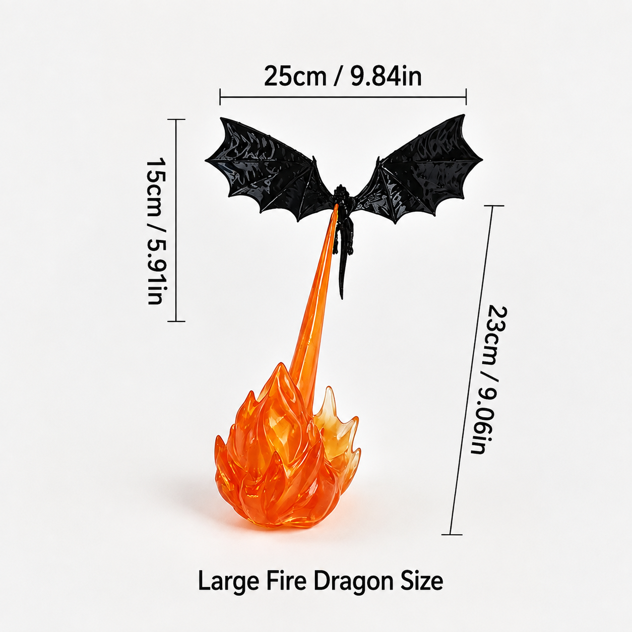 🔥 50% OFF Today 🐉 Dragon Flame Book Nook ✨ Fantasy Shelf Decor
