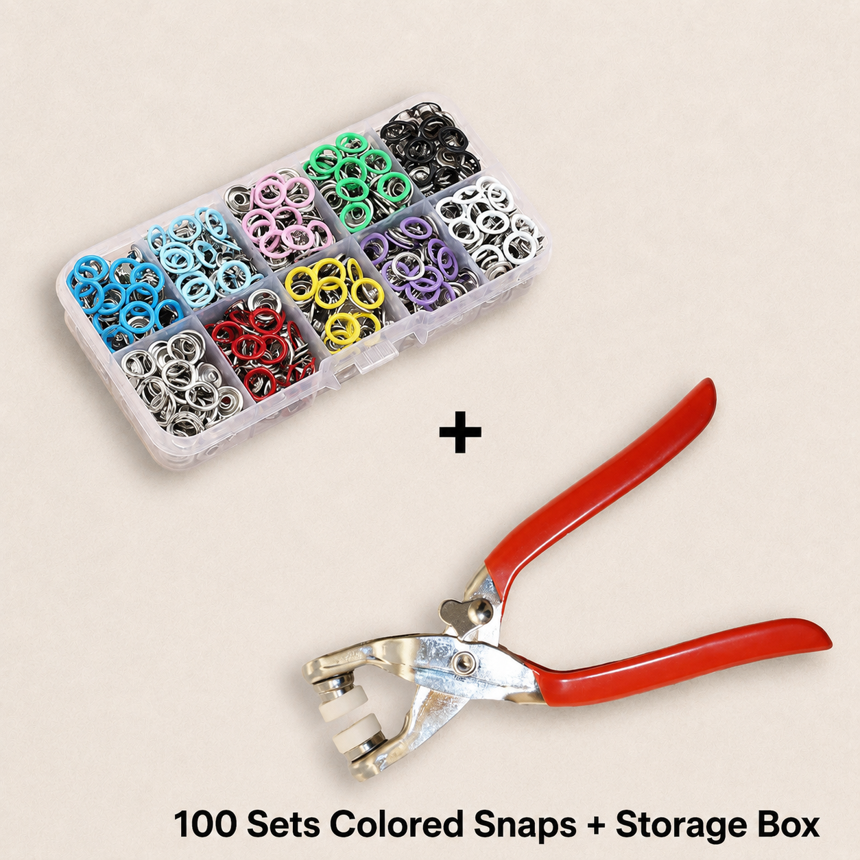 🎯 LIMITED-TIME SALE 🧰 Snap Fastener Pliers Kit — Easy Handheld Installation for Clothing, Bags & Crafts