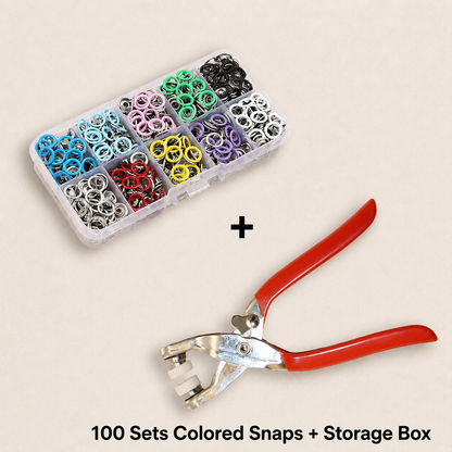 🎯 LIMITED-TIME SALE 🧰 Snap Fastener Pliers Kit — Easy Handheld Installation for Clothing, Bags & Crafts