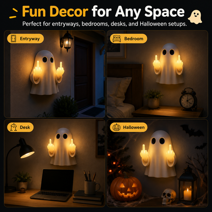 👻 Funny Ghost Middle Finger Night Light 😂 50% OFF Today Only!