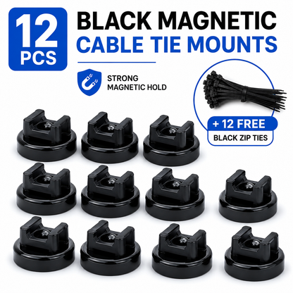 🧲 50% OFF Magnetic Cable Tie Mounts 🔧 Strong Hold, Easy Cable Management