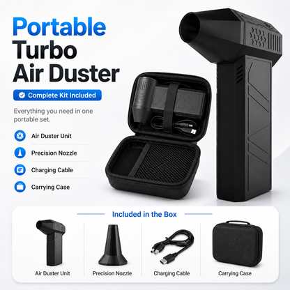 🔥 50% OFF Cordless Electric Air Duster 💨 Powerful 130,000 RPM Turbo Blower for PC, Car & Home Cleaning